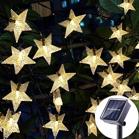 Amazon Com Viewpick Outdoor Solar Garden Star String Lights