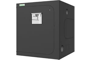 Zazzy Grow Tent, 60"x60"x78" Hydroponic Grow Tents Heavy Duty Dark Room Grow Tent Reflective Mylar Grow Tent with Window & Floor Tray for Indoor Plant Growing