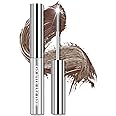 Erinde Brown Washable Metal Mascara, Waterproof Iron Wand Mascara, Brushless Metal Wand, Super Voluming Lash Extensions, Long Lasting Smudge-Proof No Flaking Tint