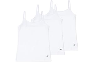 Lucky & Me | Emma Girls Camisoles | Longer Length w/Adjustable Straps | Tagless | Wear on Its Own Or Layering Top | 3-Pack