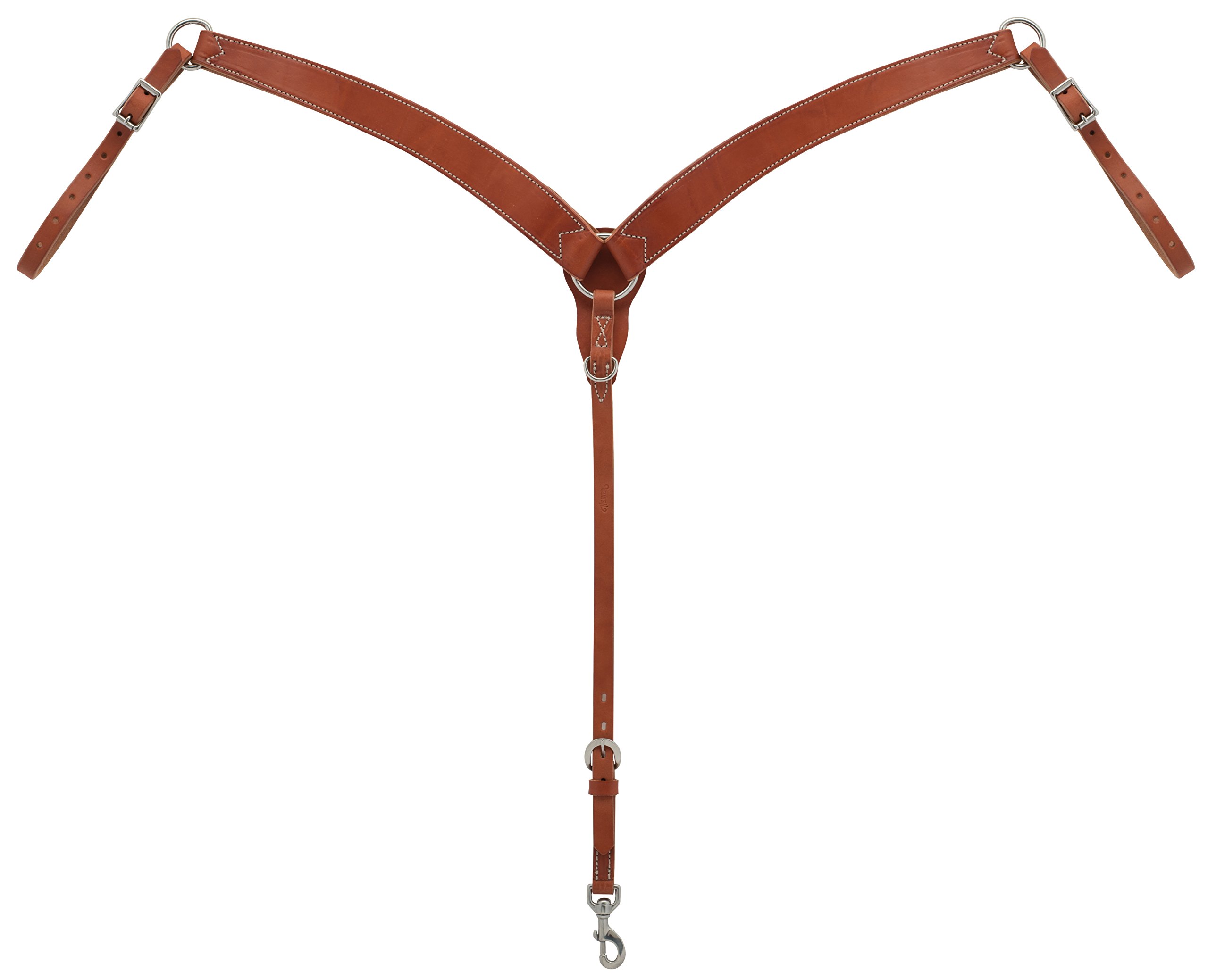 Weaver Leather Contoured Breast Collar, Canyon Rose