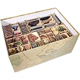 The Broken Token Game Organizer Compatible with First Edition Gloomhaven | Wooden Game Organizing Box with Multiple Trays, Monster Tuck Boxes, and Card Dividers