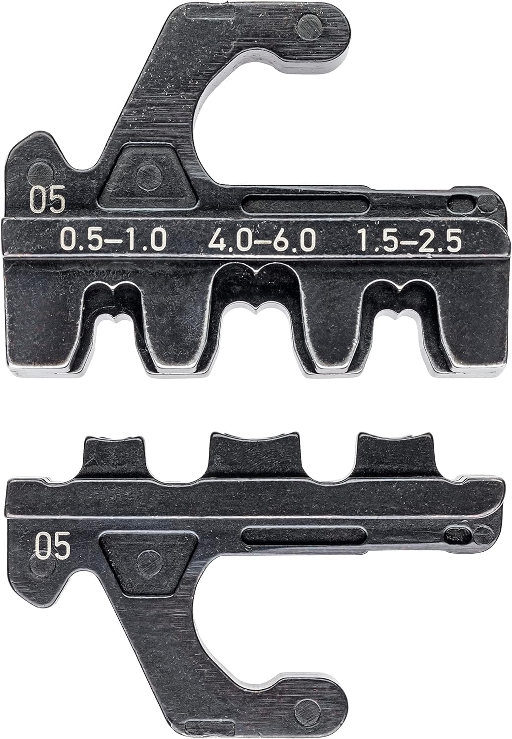 KNIPEX Crimping Die for Non-Insulated Open Plug Type Connectors (Plug Width 4.8 + 6.3 mm), 97 39 05