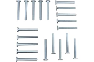 DEADWOOD CRAFTED TOOLS DCT Tee Bolt Set – 20 Pack 2-1/2in T Bolts for Woodworking, T Track Bolts Jig Bolts, 5/16in 18 Thread T Bolt