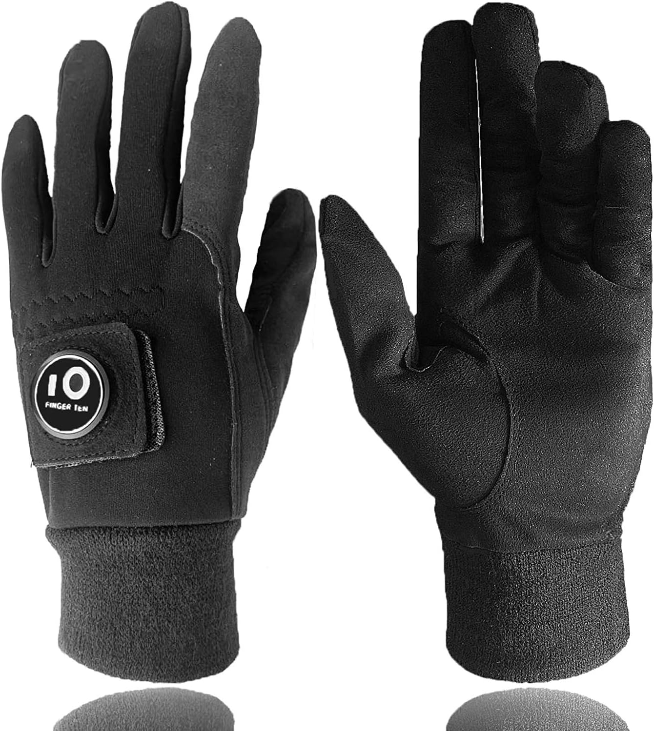 Jeantet Sport Winter Golf Gloves Men With Ball Marker Grip Performance Value Pair, Glove Durable Cold Weather Windproof Waterproof Fit Size M ML Large XL (Small)