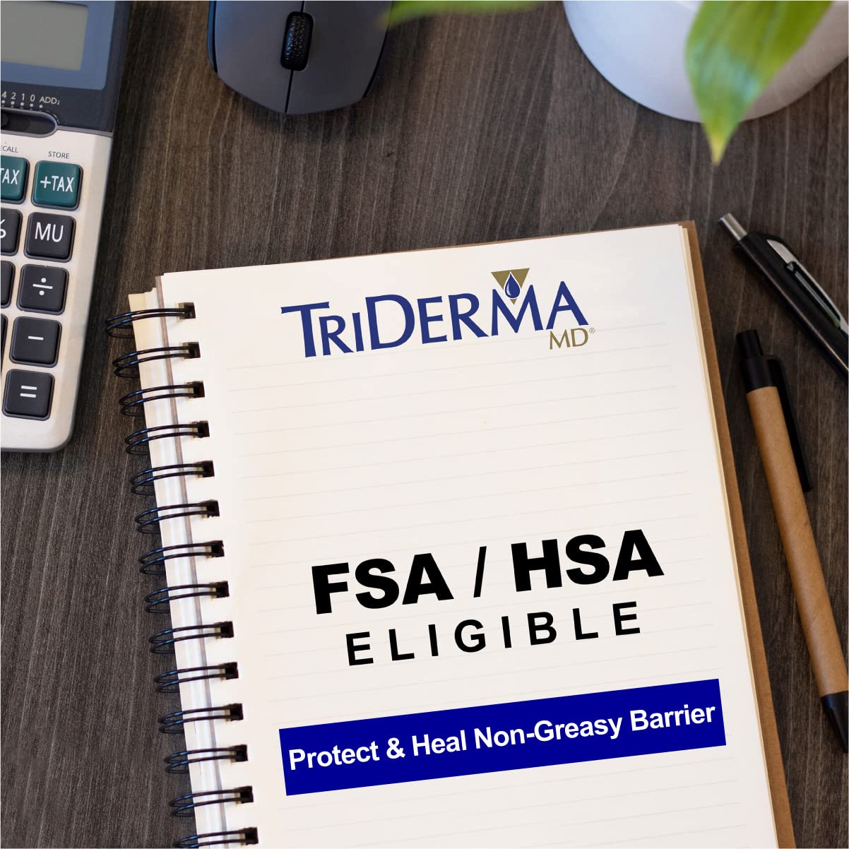 TriDerma Protect & Heal Non-Greasy Moisture Barrier Skin Protectant Incontinence Cream for Adult Diaper Rash, Chafing, Redness, Sensitive Skin with Dimethicone, Aloe Vera, FSA Eligible 4 oz