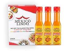Mexico Lindo Red Habanero Hot Sauce Display, 5 fl