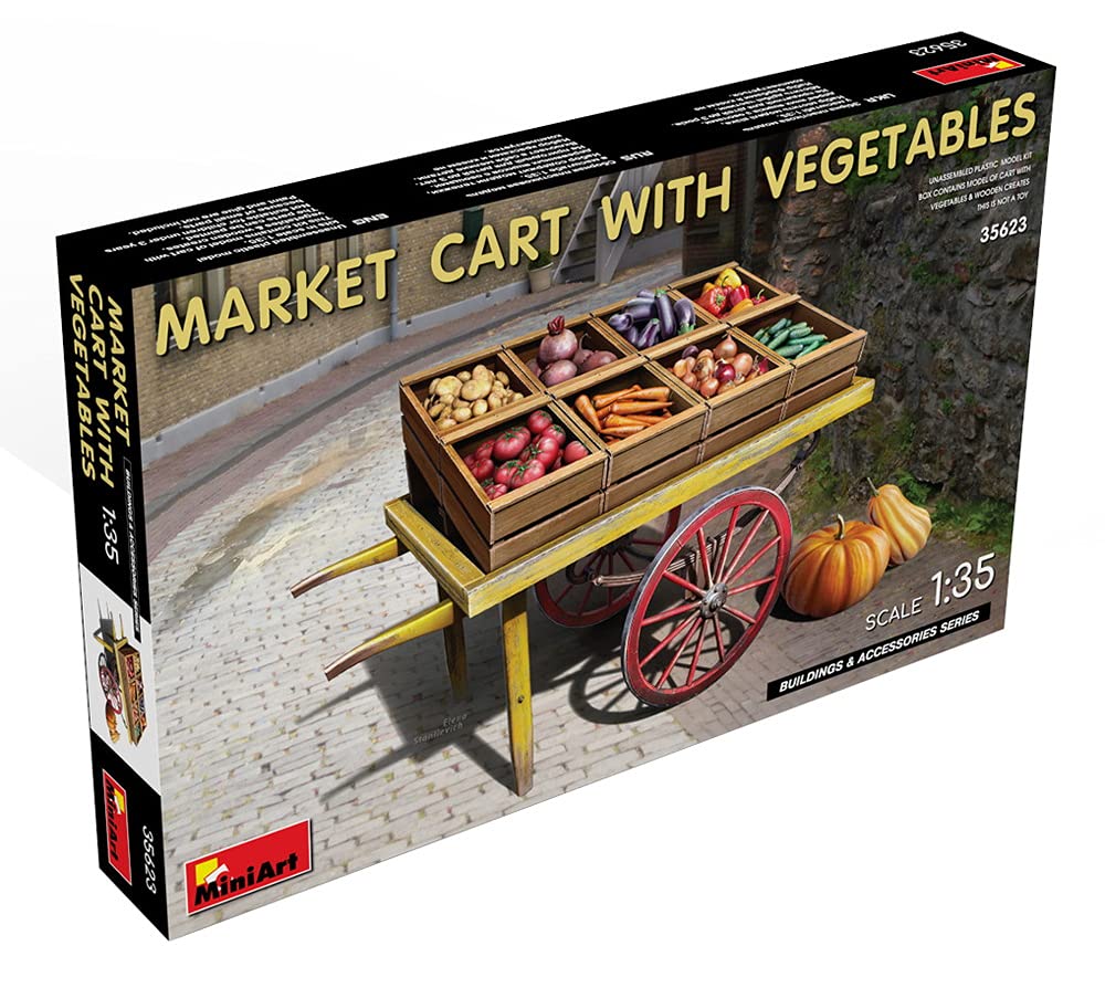 Miniart 1:35 - Market Cart With Vegetables