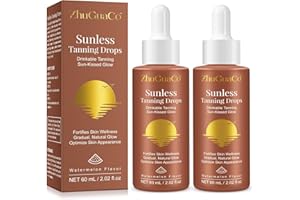 CFHQXSZ Sunless Tanning Drops to Drink, 2PCS Tan Theory Drops to Drink, Sunless Tanning Liquid Drop, Moisturizing Tanner for Face and Body, Enhancing Your Natural Skin Tone(2PC)