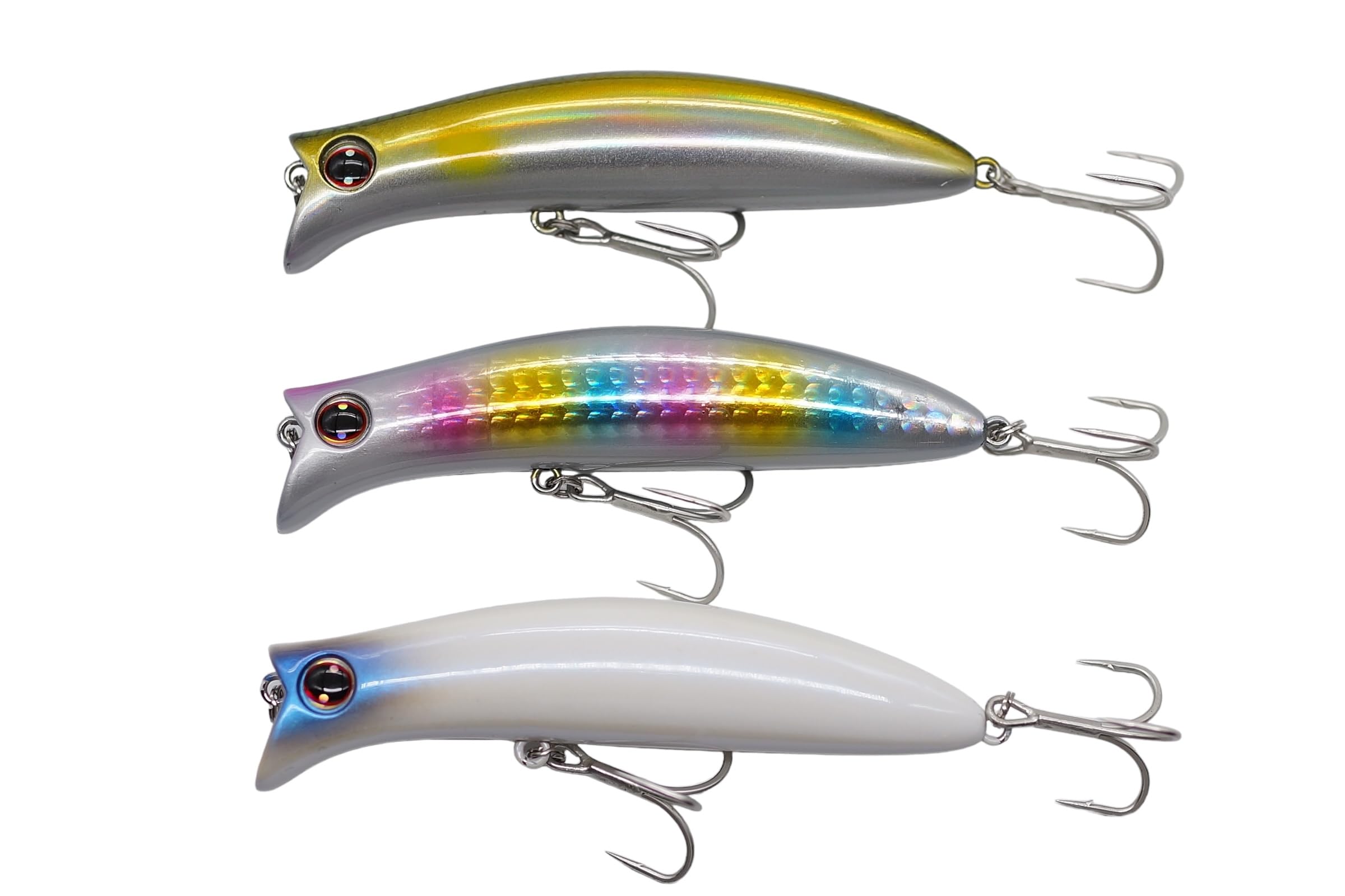 momolures - momowake 90 110 Floating Subsurface Minnow for Saltwater Bass fishing komomo lure style bait (90mm - 3pcs Assort 01)