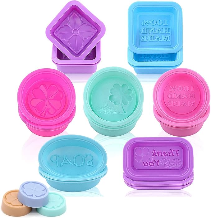 Silicone Soap Molds, 21 Pack Soap Making Baking Moulds DIY Handmade