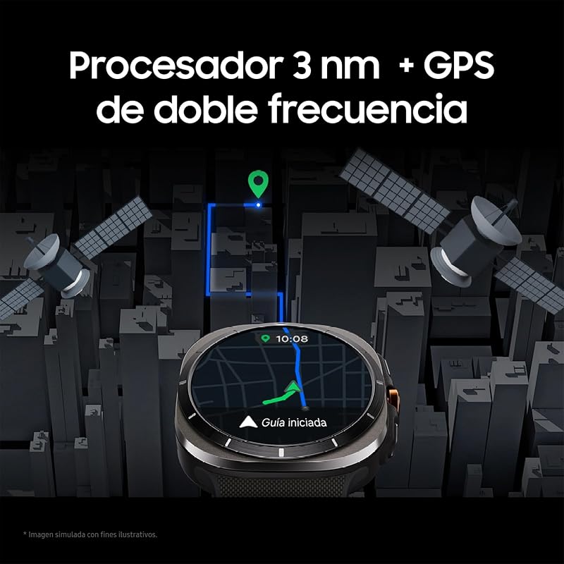 Galaxy Watch Ultra 2025 47mm - Smartwatch LTE con IA, Titanio, Botón Personalizable, Control de Salud, Garantía del Fabricante 3 Años + 1 año Extra, Plata Titanio (Versión española)