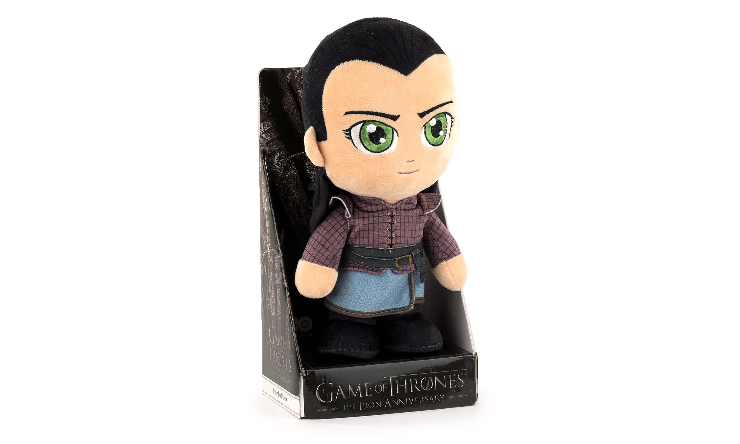 Play by Play Game of Thrones - Soft Toy of the Characters of Game of Thrones 28cm, 11'02" - Arya Stark, Daenerys, Jon Snow, Night King - Super Soft Quality (Arya Stark with Display)