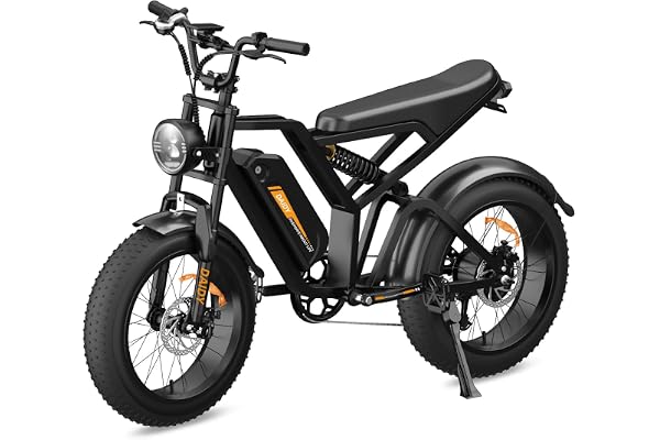 BEMMY Bicicleta Elétrica para Adultos, Pneu Largo de 20x4”, 500W(Pico de 1000W), Bicicleta Elétrica de Motocicleta de 7 Veloc BEMMY Bicicleta Elétrica para Adultos, Pneu Largo de 20x4”, 500W(Pico de 1000W), Bicicleta Elétrica de Motocicleta de 7 Veloc