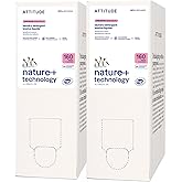 ATTITUDE Liquid Laundry Detergent Refill, EWG Verified, HE Compatible, Plant-Based & Vegan, Natural Laundry Soap, Unscented, 160 Loads, 135.26 Fl Oz (Pack of 2)