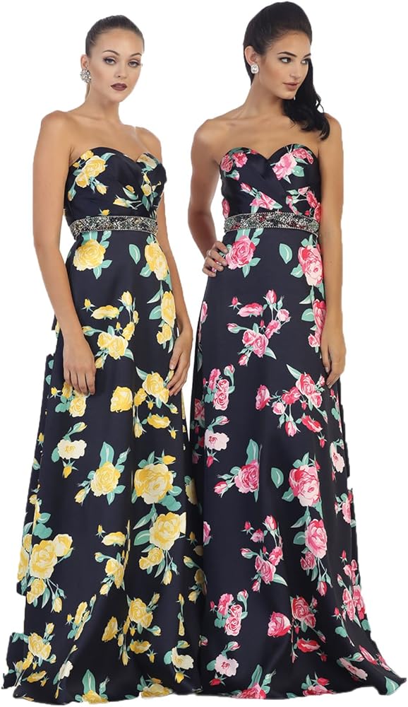 navy and yellow dress