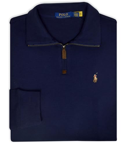 Amazon.com: POLO RALPH LAUREN Men's Cotton 1/4 Zip Sweater Camel