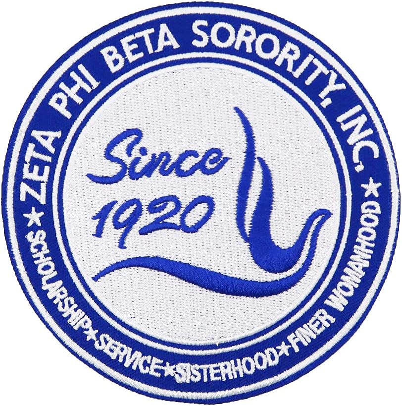 Mixed Media - African American Sorority Sisterhood Finer Womanhood Embroidered Iron On Patch