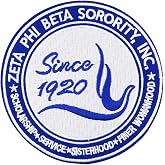African American Sorority Sisterhood Finer Womanhood Embroidered Iron On Patch