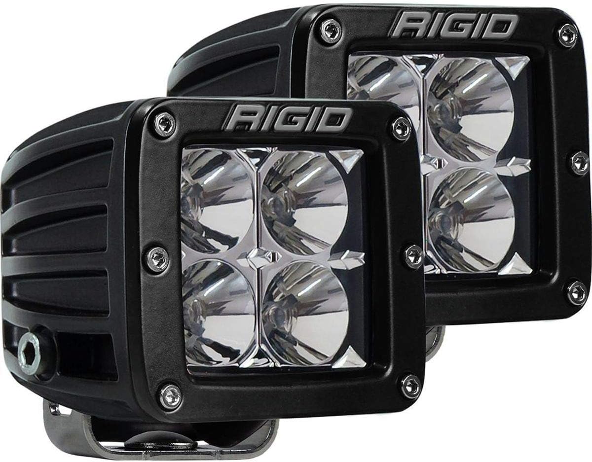 Rigid Industries 202113 LED Light (D-Series Pro, 3", Flood Beam, Pair, Universal), 2 Pack: Automotive