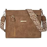 Gladdon Tassels Crossbody Bags for Women with Weaving Straps Leather Shoulder Purse Trendy Travel Handbags