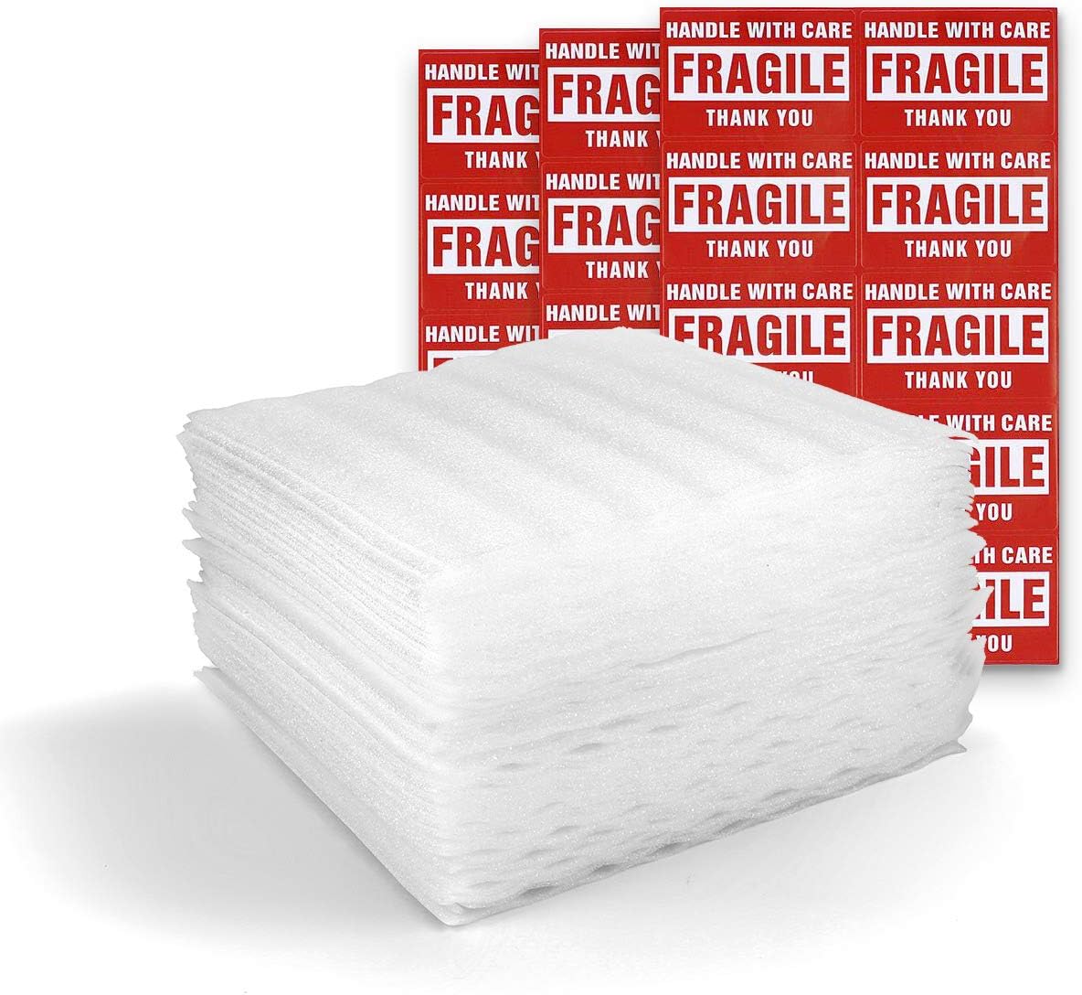 Foam Wrap Sheets, 12 x 12 Inch, 50 Pack Foam Sheets