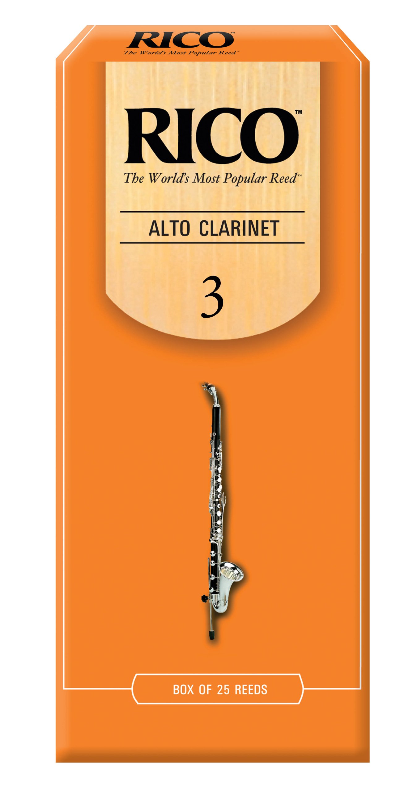Rico 3.0 Strength Reeds for Alto Clarinet (Pack of 25)