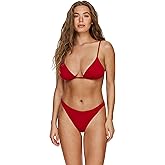 Gottex Flirtt Beach Time Triangle Bikini Top - Soft Cups, Adjustable Staps, Back Tie Closure, Bottoms Sold Separately