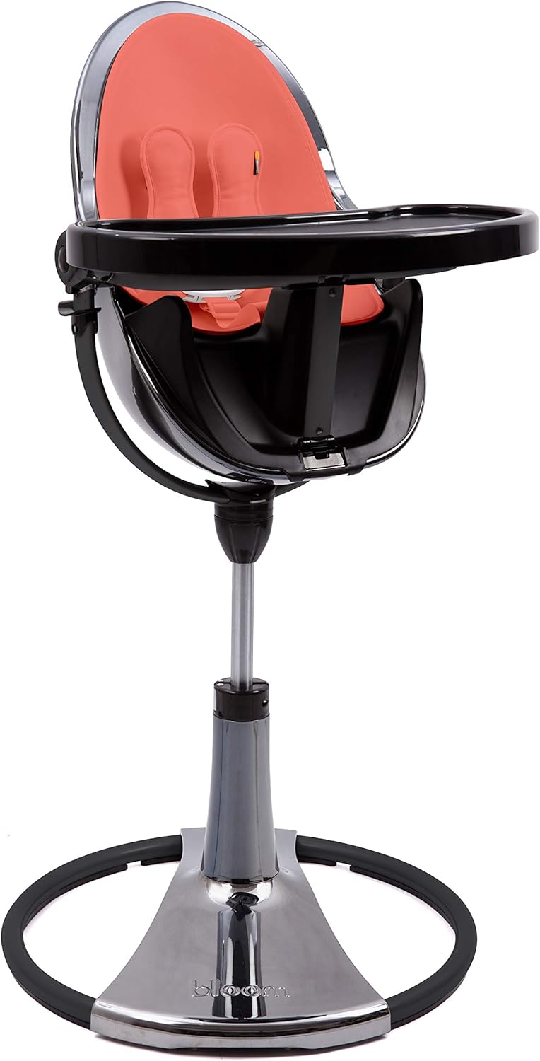 Bloom Fresco Loft Chrome Edition Speciale Chaise Haute En Titane Avec Kit De Demarrage Rouge Persimmon Amazon Fr Cuisine Maison