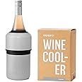 Huski Wine Chiller | Award Winning Iceless Design | Keeps Wine Cold up to 6 Hours | Wine Accessory | Next Generation Ice Bucket | Fits Some Champagne Bottles | Perfect Gift for Wine Lover (Stone Grey)
