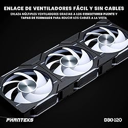 Phanteks PH-F120D30_DRGB_PWM_BK01_3P, Black