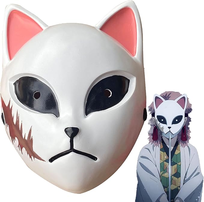 Fox Mask Demon Slayer Tanjirou/Sabito/Makomo Anime Kimetsu No Yaiba Cat