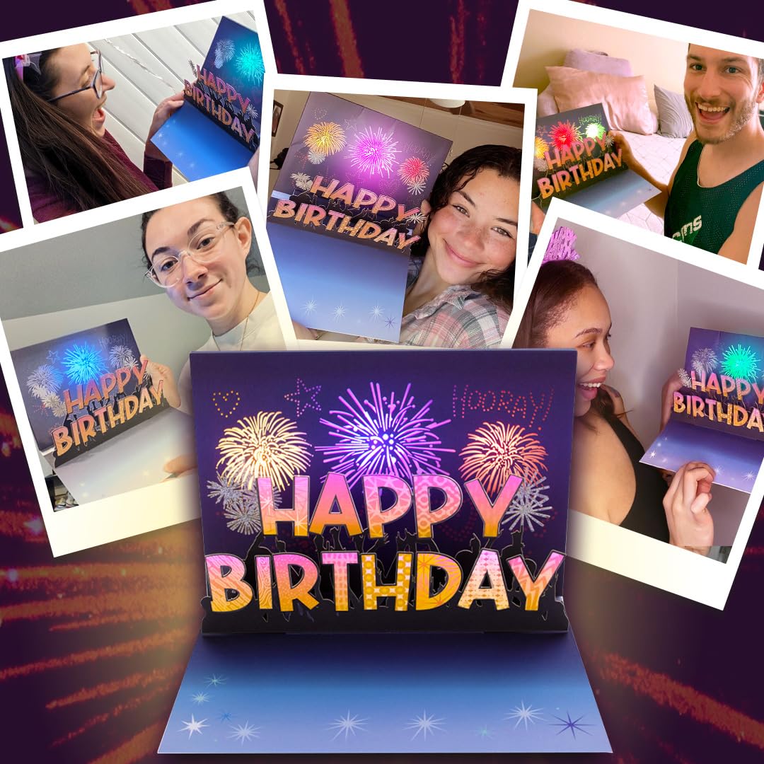 Mua 100 GREETINGS Fireworks Pop Up Happy Birthday Card - Singing ...