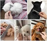 Candure Dematting Comb for Dogs Cats 2 in 1 Double Sided Stainless Steel Rake view 7