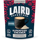 Laird Superfood Non-Dairy Coconut Powder Creamer - Sweet &amp; Creamy + Adaptogens - Superfood Creamer with Functional Mushrooms - Non-GMO, Vegan, 8 oz. Bag, Pack of 1