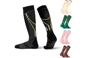 aoFIT Compression Socks for Women & Men (1 Pair) 15-20mmHg Gradient Compression for Circulation & Muscle Support, Breathable Quick-Dry Fabric, Ideal for Running, Travel, Work & Recovery