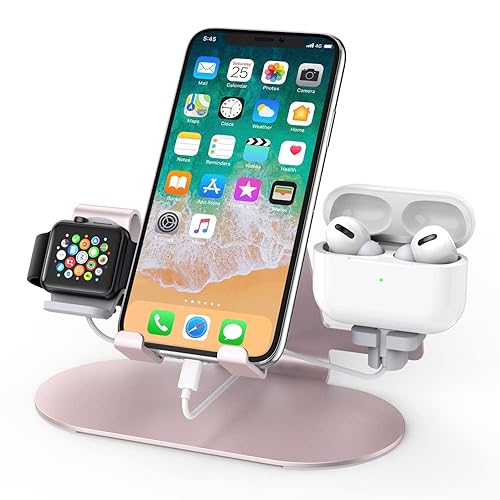 in Phone Stand for Desk Aluminum Apple Watch Charger Stand