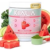 Kiala Nutrition Super Greens, Organic Greens Powder with Spirulina & Chlorella for Digestion, Gut Health, Immunity, Adaptogens, Energy, Gluten Free, Vegan, Sugar Free, Watermelon Slush, 30 Servings