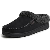 Dearfoams Men’s Brendan Indoor/Outdoor Breathable Memory Foam Clog House Shoe with Wide Widths Slipper