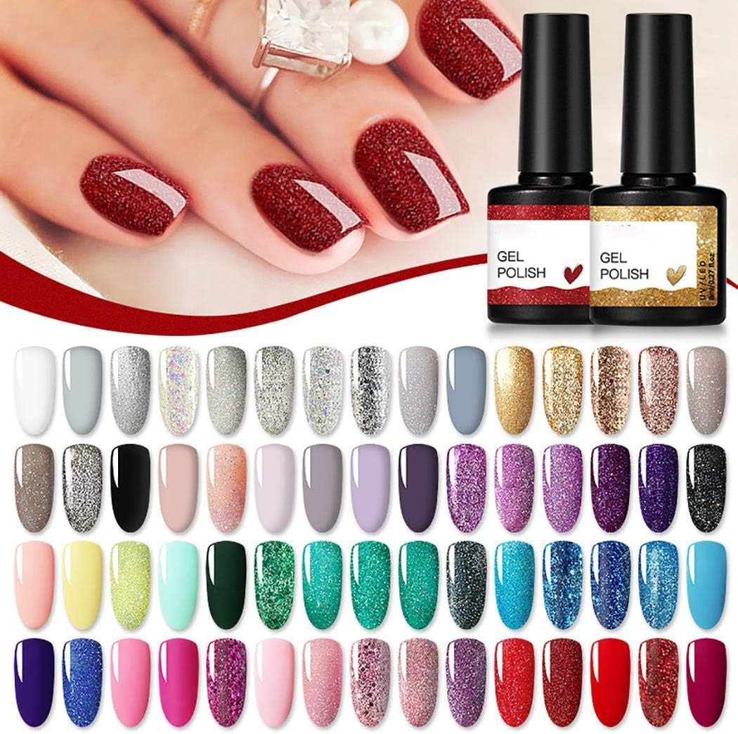 Iannan Nail Gel Polish Soak Off Gel Glitter Nail Art LED/UV Lamp Sets & Kits