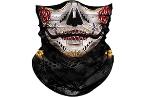 Obacle Skull Face Mask for Women Dust Wind Sun Protection Rave Festival Riding