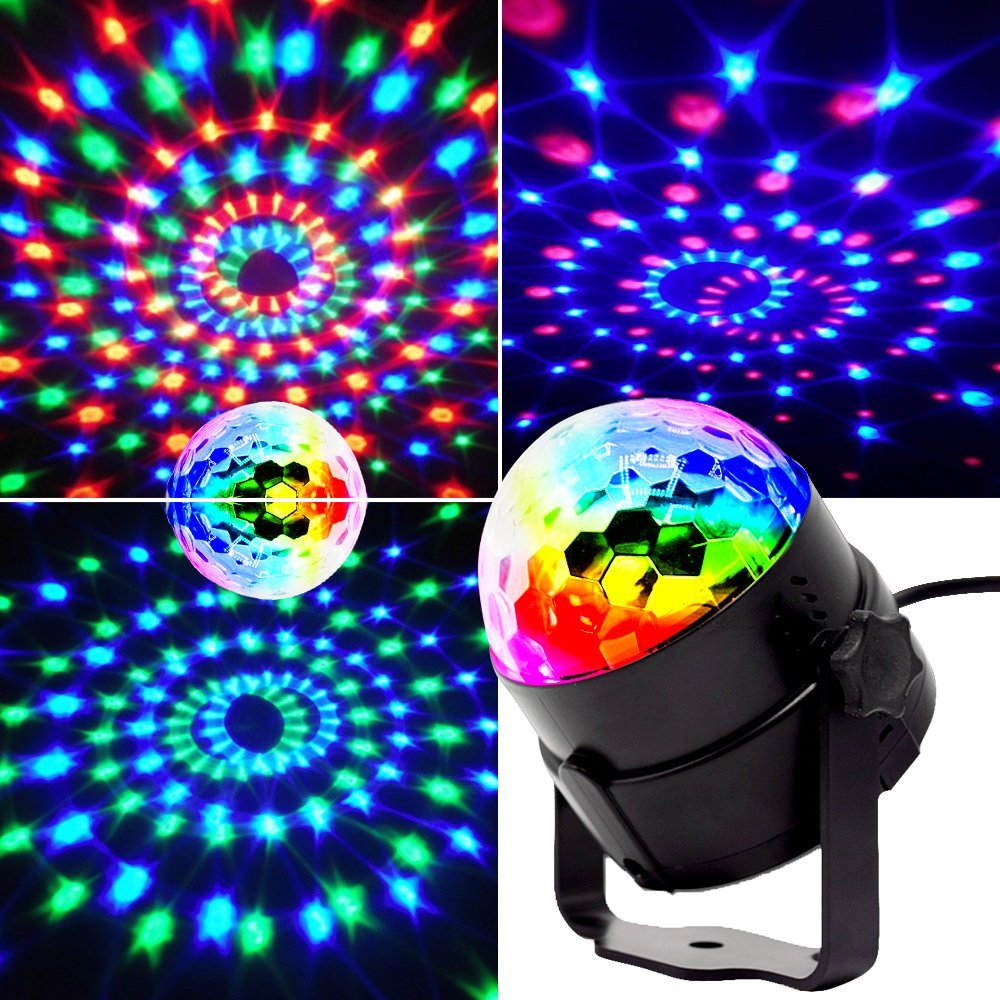 Mini luces de etapa EJBOTH Mini bola lámpara mágica RGB efecto LED