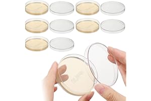 Gadpiparty 10pcs Agar Plates to Grow, Petri Dish with Agar, for Lab Analysis, School Science Projects, Microbiology Experimen