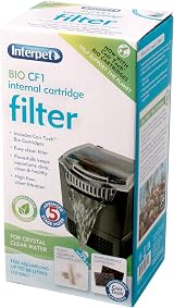 Interpet Bio CF1 Internal Filter Coir Tech Cartridges 36-68 L Aquarium view 9