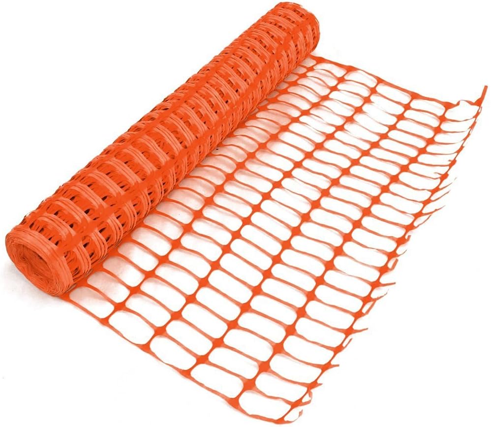 Oypla Heavy Duty Orange Safety Barrier Mesh Fencing 1mtr x 25mtr