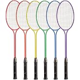 Champion Sports 26" Twin Shaft Badminton Racket with Nylon Coated Steel Strings