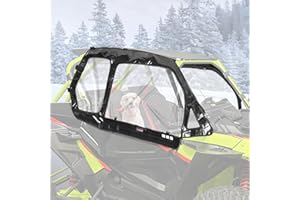StarknightMT Cab Enclosure For RZR 2014-2023, Upgraded Zipper Waterproof Soft Upper Doors Side Window 2 Seater Compatible Wit