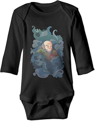 Amazon Com Avatar The Last Airbender Iroh Animacion Bebe Manga Larga Mono Super Suave Algodon Bebe Mono Comodo Manga Larga Body 2t Negro Clothing
