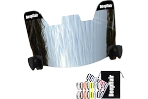 Deepflair Football Visor Tinted Football Visor Clear Football Visor Eye Shield Visor with Football Visor Clips for Helmet Football Protection Gear
