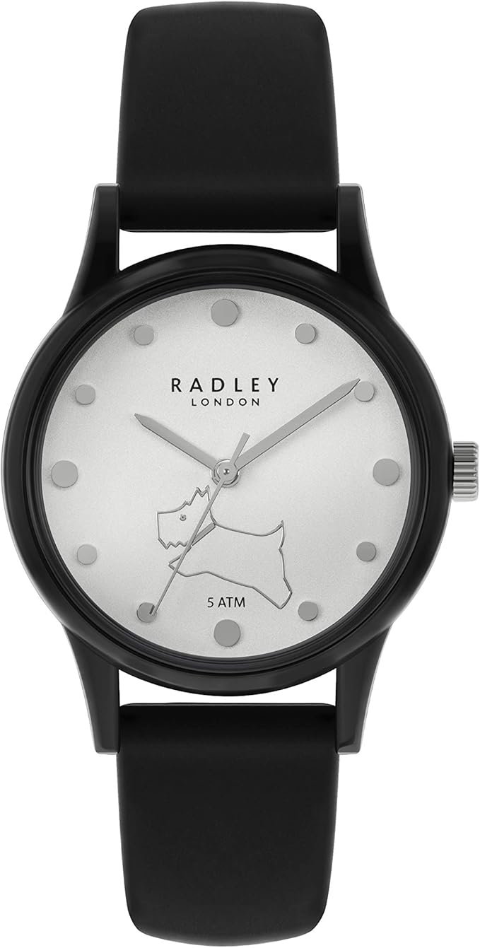 Radley Watch It! Ladies Black Silicone Strap Larger Dial Watch RY21013 Amazon.co.uk Watches